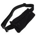 thumbnail image 3 of Riñonera deportiva unisex para hombre y mujer, color negro, para correr al aire libre, senderismo, correr, teléfono, bandolera fina, color negro, 3 of 5