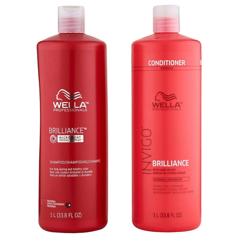 Wella Brilliance Shampoo & Conditioner for Fine to Normal Colored Hair