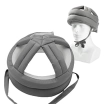 Elderly Protective Helmet, Safety Helmet Adjustable Breathable Seniors Fall Prevention Heads Protection Cap Gray