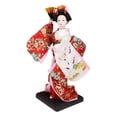 thumbnail image 2 of Muñeca geisha japonesa étnica, figura coleccionable, adorno de 23 cm, estatua artesanal de mujer, muñeca kimono para mesa, estante, regalo para niños Estilo D, 2 of 8