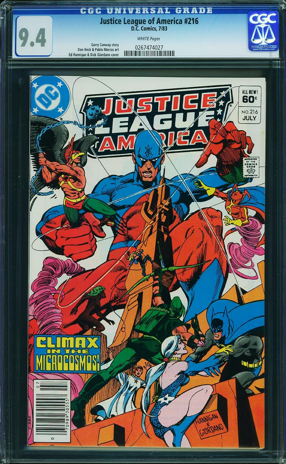 Cover of Justice League of America #216