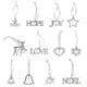 thumbnail image 3 of Navidad Aleación de Plata Adorno de árbol de Navidad-Paz / Esperanza / / Amor / Fe / Letras de Noel - Plata Sunnimix Decoración de la Navidad, 3 of 8
