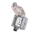 thumbnail image 3 of Prise de Charge, Accessoire Électrique Prise Étanche pour Extérieur 5 Trous, 2 Positions 2 Interrupteurs 6 Trous, 3 of 8