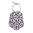 thumbnail image 1 of Kmbangi Tie-up Flower/Lemon/Leopard/Flamingo/Leaf Print Halter Swimsuit, 1 of 9