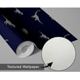 thumbnail image 6 of S4Sassy Dinosaur Print Wallpaper- Blue Wall Covering, 25" X 240" Self-Adhesive Textured Vinyl Wallpaper, Wallwrap, Easy Diy Wall Covering For Kids Bedroom, Kids Room Decor, Playroom, 6 of 9
