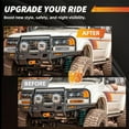 thumbnail image 7 of 2PCS Clear Lens Front Bumper Side Marker Light Turn Signal Light Turn Warning Lights Parking Light Housings For 1991-1997 Toyota Land Cruiser FJ80 & 1995-1997 Lexus LX450 No Bulb/Socket Included, 7 of 7
