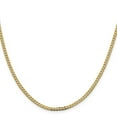 thumbnail image 3 of FJC Finejewelers 14 kt Yellow Gold Flat Beveled Curb Chain Bracelet 8 Inches x 2.3 mm, 3 of 7