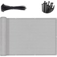 thumbnail image 1 of Sunny Guard 3'X10' Light Grey Balcony Deck Privacy Screen Fence Apartments Railing Screen Heavy Duty Wind Screen For Outdoor Deck Backyard Patio Privacy(We Make Custom Sizes), 1 of 5