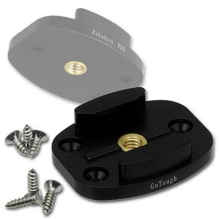 UPC: 0847372025336 | Fotodiox Pro GoTough QR Mount w/ Screw Holes – Aluminum GoTough Tripod Mount w/ Screw Holes