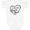 AA-White, variant on I Love My Aunt and Uncle in Black Chalk Heart Boys or Girls Baby Bodysuit