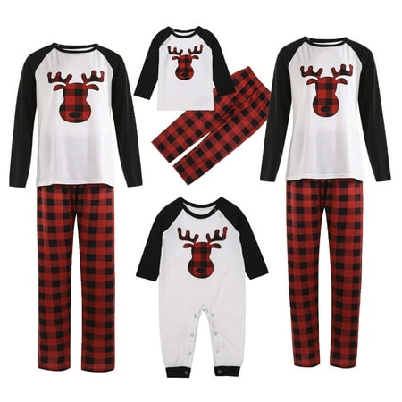 

Yinyinxull Christmas Family Matching Pajamas Set Santa s Deer Sleepwear For The Family Women And Men