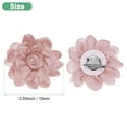 thumbnail image 3 of Uxcell Rose Flower Brooches and Pins for Women, Lapel Pins Dainty Satin Fabric Big Camellia Hair Flowers Clips Dusty Pink, 3 of 8