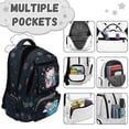 thumbnail image 5 of KUIFORTI Pink Axolotl Kids Backpack Versatile School Bag for Elementary and Middle School Daily Use Large Capacity Boys Bookbag with Laptop Compartment, 5 of 7