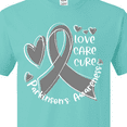 thumbnail image 4 of Inktastic Love, Care, Cure Parkinson's Awareness with Gray Ribbon T-Shirt, 4 of 5