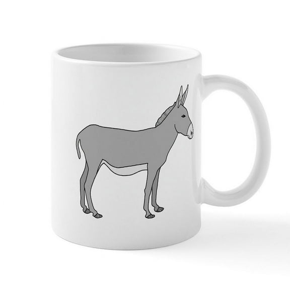 CafePress - Donkey - 11 oz Ceramic Mug - Novelty Coffee Tea Cup