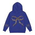 thumbnail image 5 of Mercatoo Hoodies for Girls Bow Graphic Oversized Leopard Hooded Sweatshirt Long Sleeve Cute Trendy Casual Pullover Tops, 5 of 7