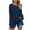 Navy, variant on GigrtiJin Women's Sweater Fall Winter Lantern Long Sleeve Casual Tops Knit Round Neck Loose Pullover Sweaters