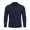 Dark Blue, variant on Men Vertical Texture Chest Pocket Long Sleeve Shirt Classic Collar Two Button Placket Breathable Knit Business Golf Daily Tops Yellow S