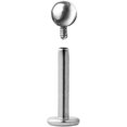 thumbnail image 3 of Internally Threaded 16G Labret Monroe Piercing Jewelry - 8 Color Options, 3 of 5