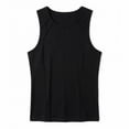 thumbnail image 3 of Squevariel Sleeveless Undershirts for Men Big and Tall Summer Casual Workout Tank Tops Solid Color Stretch Athletic Shirts, 3 of 5