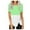 Green, variant on Fesfesfes Women Tops And Blouses Women's Fashion Printed Round Neck Short Sleeve T-shirt Blouse Loose Tops Womens Tops 10(XL)