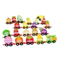 thumbnail image 2 of Juego tren palabras mara Educación temprana Vocabulario Inglés Iluminación Bloques ensamblaje Tire a lo largo l tren Juguetes Hugo vehículo de juguete, 2 of 9