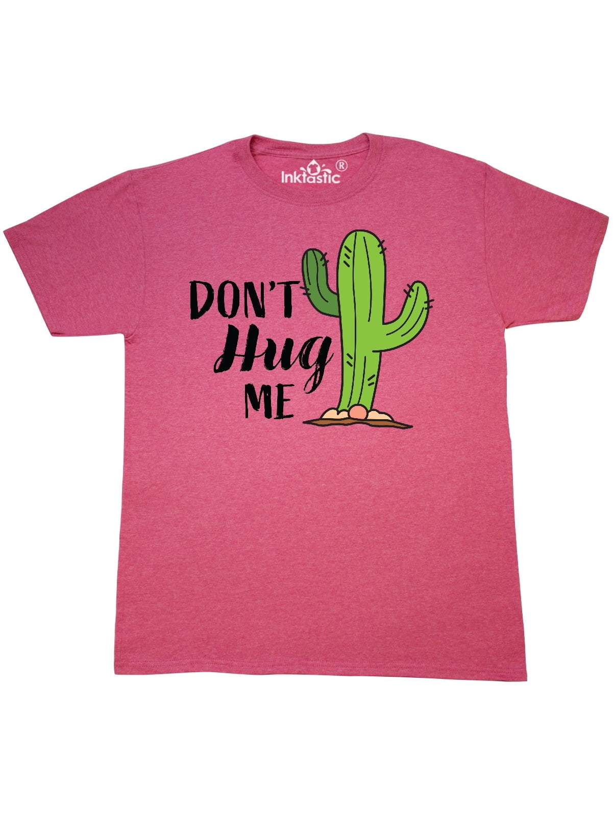 INKtastic - Don't Hug Me with Cactus T-Shirt - Walmart.com ...