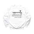 thumbnail image 7 of Funny Dog Mom Sweatshirt - Apparently I'm Not Allowed to Adopt All The Dogs Sweater for Women White Sweatshirt Adult Large, 7 of 7