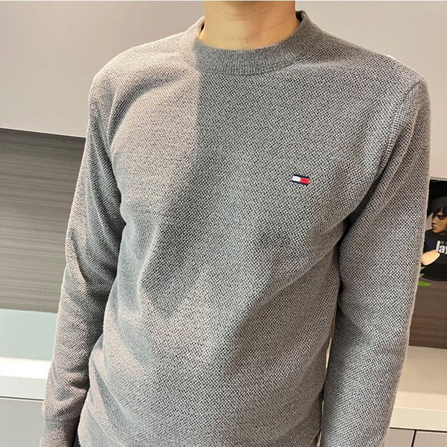 Suéter de terciopelo de hurón para hombre, suéter de cuello redondo para hombre, estilo versátil, alta absorción