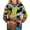thumbnail image 2 of Lsque Scooby-Doo Pattern Casual Women's Hoodie,Hooded Sweatshirt with Kangaroo Pocket,Pullover Hoodie with Eye-catching Drawstrings-XX-Large, 2 of 8