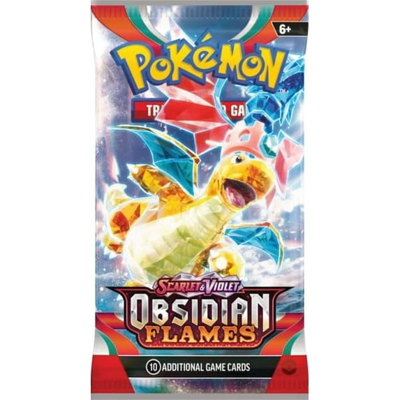 Pokemon Trading Card Game Scarlet & Violet Obsidian Flames Half Booster Box  (18 Packs) - Walmart.com