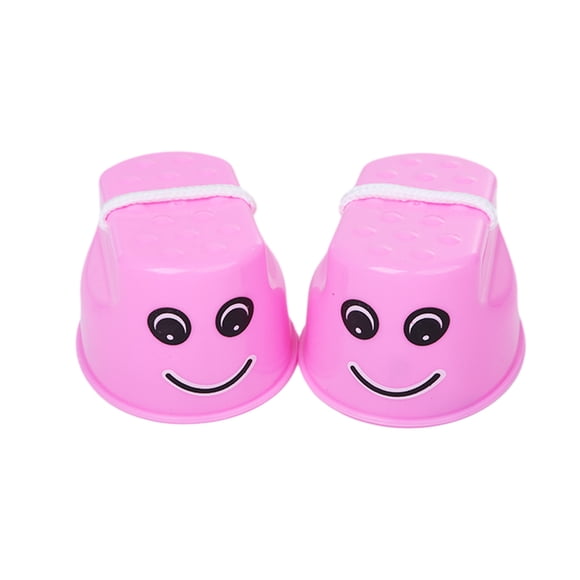 Vogacara 2 unids/set de zancos para caminar para niños: coordinación y equilibrio con equipo de entrenamiento de equilibrio divertido Juguetes novedosos y de broma rosa