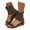 Dark Green, variant on Women's Open Toe Wedge Boots Suede No Heel Sandals Zip up Ankle Booties Designer Flats Footwear Dark Green 6