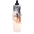 thumbnail image 2 of Milano Bronze Mini Pendant Ceiling Light Black and White Glass, 2 of 8
