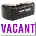 thumbnail image 1 of Slim Pre-Inked Vacant Stamp, Slim 1444, Ultra Slim Design, Impression Size 1/2" by 1-3/4", Up to 25,000 Impressions - Purple Ink, 1 of 10