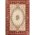 thumbnail image 2 of Unique Loom Outdoor Traditional Collection Area Rug - Palazzo (6' 1" x 9' Rectangle Burgundy Red and Ivory/Gold), 2 of 9