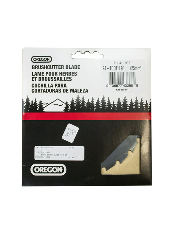 Oregon 41-937 Genuine OEM Maxi 9" Steel Brush Cutter Trimmer Blade 24 Teeth 25mm
