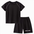 thumbnail image 4 of TOWED22 2Pcs Newborn Baby Boy Outfits National Parks Bear Short Sleeve T-Shirt Tops Shorts Pants Set Toddler Summer Clothes(Black,6-7 Y), 4 of 4