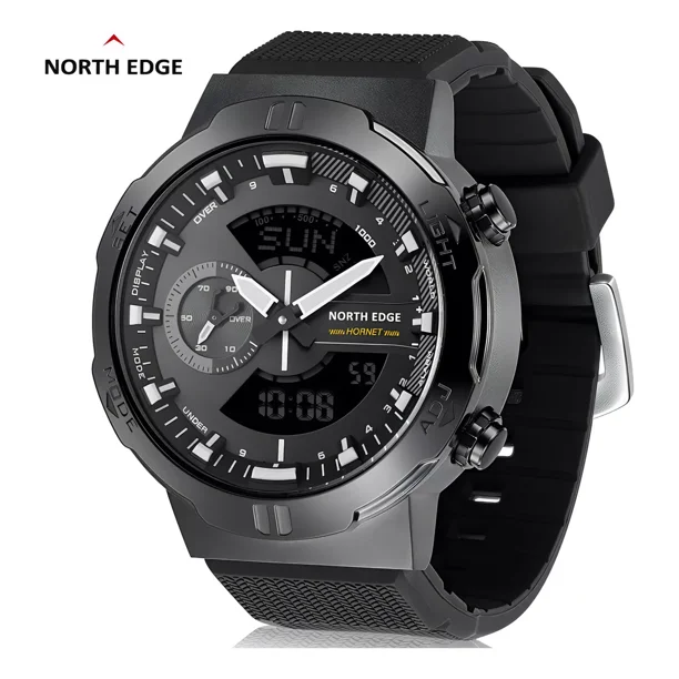 Reloj Cronógrafo Con Calendario Luminoso North Edge Color Del Fondo Negro