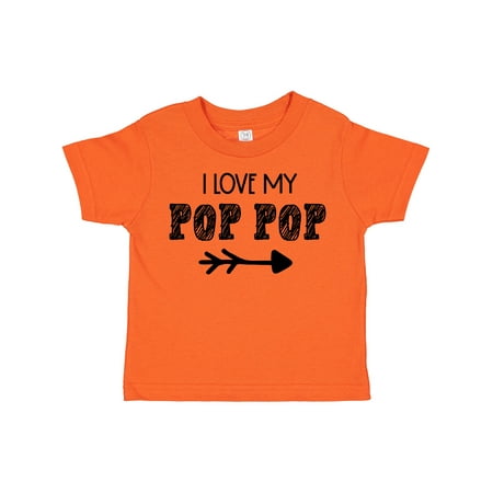 

Inktastic I Love My Pop Pop with Arrow Gift Toddler Boy or Toddler Girl T-Shirt