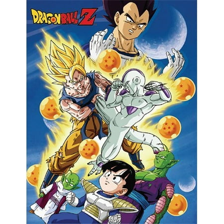dragon ball z goku vs frieza group sky sublimation throw ...
