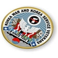 thumbnail image 5 of Korean War Veteran 3D Domed CAR Emblem Badge Sticker Flexible Round, 5 of 6