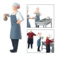 thumbnail image 3 of 1/64 Mini Figuras personas en miniatura Sunnimix Chef Grey 2 Figuras de muñecas en miniatura, 3 of 8