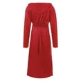 thumbnail image 3 of Bathrobes for Men, Resort Hotel Spa Terry Robe Plush Hooded Long Bathrobe, 3 of 5