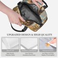thumbnail image 3 of Naloa Farm Corgi German Shepherd Print Lunch Bag for Women & Men Insulated Lunch Box or Cooler Lunch Tote Bags for Work, Travel, Outdoor, 3 of 5
