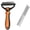 1C - Orange, variant on Clearance! Pet Grooming Brush Combo - Orange Deshedding Brush with Metal Comb for Detangling and Dematting Long, Matted Fur on Cats and Dogs