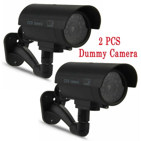 SAYFUT 2 PCS Fake Security Camera Dummy CCTV with Blinking Red LED Warning Light Outdoor and Indoor Use for Homes & Business price history on PriceWatchPro