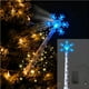 thumbnail image 1 of Varita de control de luces para árbol de Navidad | Estrella brillante con rayas rojas y blancas | Decoración LED festiva para escritorio y portátil | Regalo navideño para decoradores navideños, 1 of 7