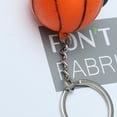 thumbnail image 3 of LITINKIMI Car Hanging Decoration Basketball Keychain Orange PU 1Set 1.6In, 3 of 8