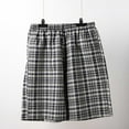 thumbnail image 4 of Dovford Men's 100% Cotton Woven Pajama Shorts, Lightweight Pajama Shorts with big pockets for Men Plaid Pj Bottoms, 4 of 4